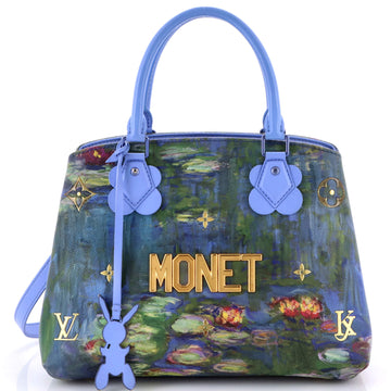 Louis Vuitton Montaigne Handbag Limited Edition Jeff Koons Monet Print Canvas MM