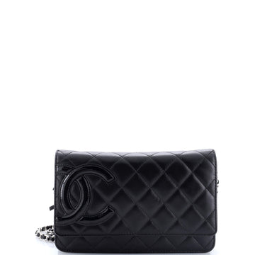 Chanel Cambon Wallet on Chain Quilted Leather