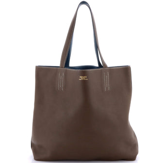 Hermes Double Sens Tote Clemence and Swift 36