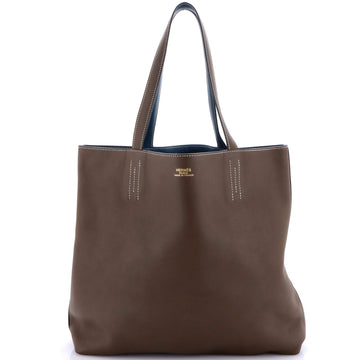 Hermes Double Sens Tote Clemence and Swift 36