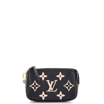 Louis Vuitton Pochette Accessoires Bicolor Monogram Empreinte Giant Mini