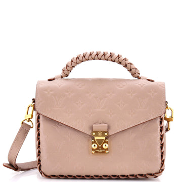 Louis Vuitton Braided Handle Pochette Metis Monogram Empreinte Leather