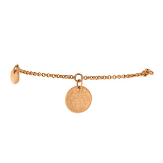 Hermes Ex-Libris Bracelet 18K Rose Gold with Diamond Small