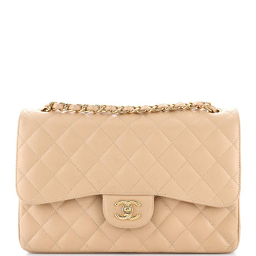 Chanel Classic Double Flap Bag Quilted Caviar Jumbo