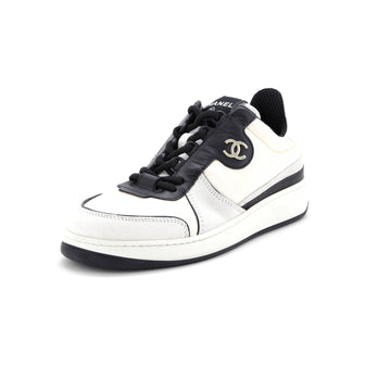 Chanel Women's CC Low-Top Sneakers Suede and Leather