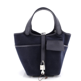 Hermes Cargo Picotin Lock Bag Canvas and Swift PM