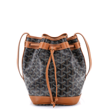 Goyard Petit Flot Bucket Bag Coated Canvas PM