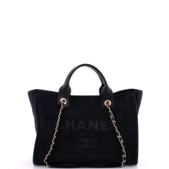 Chanel Deauville NM Tote Mixed Fibers Small