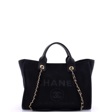 Chanel Deauville NM Tote Mixed Fibers Small