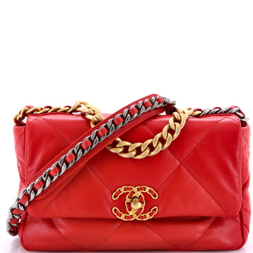Chanel 19 Flap Bag Quilted Leather Medium