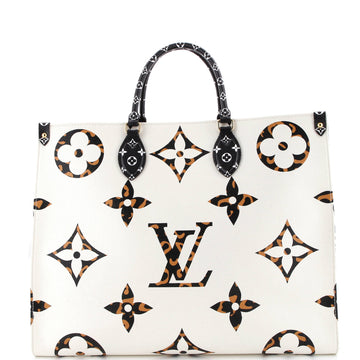 Louis Vuitton OnTheGo Tote Limited Edition Jungle Monogram Giant GM