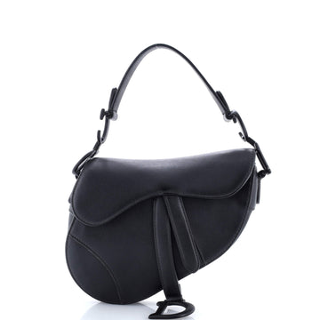 Christian Dior Ultra Matte Saddle Handbag Leather Mini