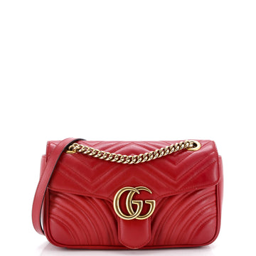 Gucci GG Marmont Flap Bag Matelasse Leather Small