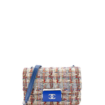 Chanel Beauty Lock Flap Bag Quilted Tweed Mini