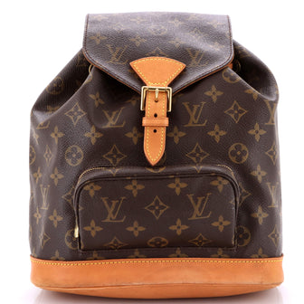 Louis Vuitton Vintage Montsouris Backpack Monogram Canvas MM