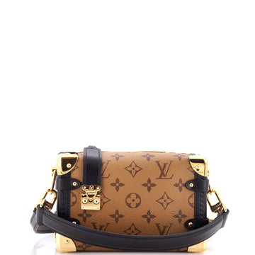 Louis Vuitton Side Trunk Handbag Reverse Monogram Canvas PM
