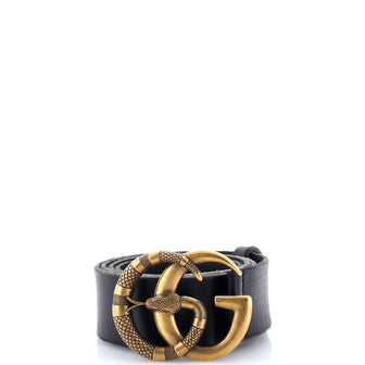 Gucci Snake Marmont Belt Leather Wide