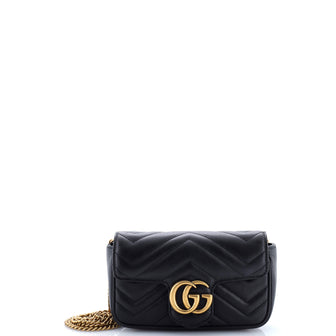 Gucci GG Marmont Flap Bag Matelasse Leather Super Mini