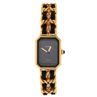 Chanel Premiere Rock Quartz Watch Plated Metal and Leather 20