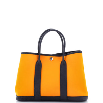 Hermes Garden Party Tote Toile and Leather 30