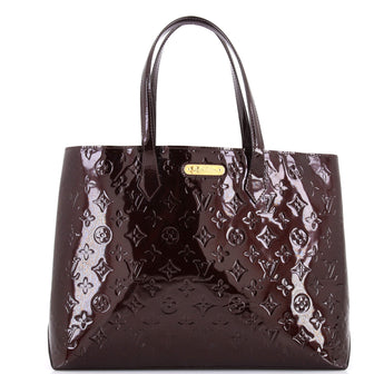 Louis Vuitton Wilshire Handbag Monogram Vernis MM