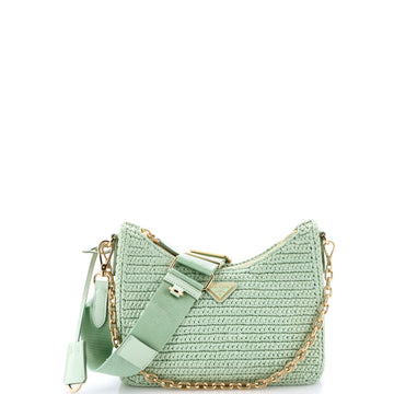 Prada Re-Edition 2005 Shoulder Bag Raffia Small