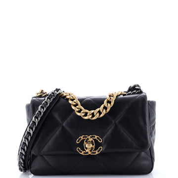Chanel 19 Flap Bag Quilted Leather Medium