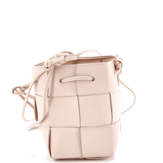 Bottega Veneta Cassette Bucket Bag Maxi Intrecciato Leather Mini