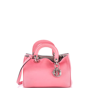 Christian Dior Diorissimo Tote Pebbled Leather Mini