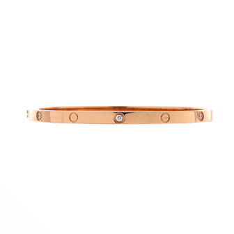 Cartier Love 6 Diamond Bracelet 18K Rose Gold and Diamonds Small