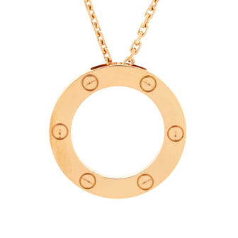 Cartier Love Pendant Necklace 18K Rose Gold