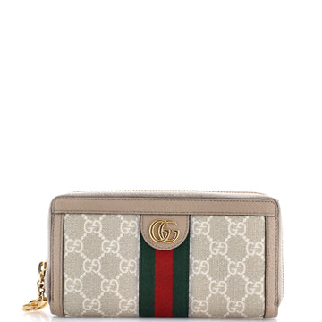 Gucci Ophidia Zip Around Wallet GG Coated Canvas