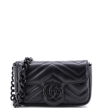 Gucci GG Marmont Flap Belt Bag Matelasse Leather