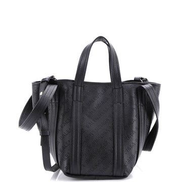 Balenciaga Everyday 2.0 North South Tote Logo Perforated Leather XS