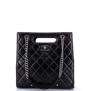 Chanel Boy Shopper Quilted Glazed Calfskin Small