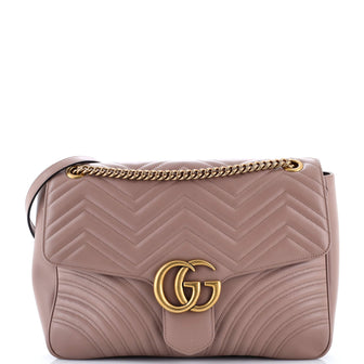 Gucci GG Marmont Flap Bag Matelasse Leather Large