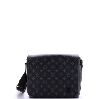 Louis Vuitton District Messenger Bag Monogram Eclipse Canvas PM