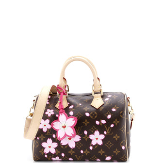 Louis Vuitton x Takashi Murakami Speedy Handbag Limited Edition Cherry Blossom Monogram 25