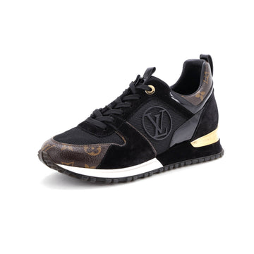 Louis Vuitton Women's Run Away Sneakers Mesh with Monogram Canvas and Suede
