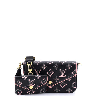 Louis Vuitton Felicie Strap & Go Handbag Fall for You Monogram Canvas