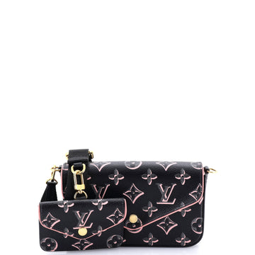 Louis Vuitton Felicie Strap & Go Handbag Fall for You Monogram Canvas