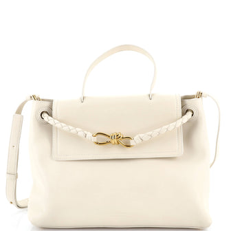 Bottega Veneta Ciao Ciao Top Handle Bag Leather with Intrecciato Detail Medium