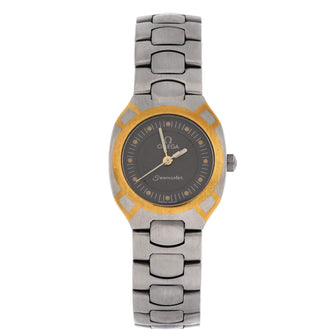 Omega Seamaster Polaris Quartz Watch Stainless Steel with Plated Metal 22