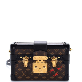 Louis Vuitton Petite Malle Handbag Monogram Canvas