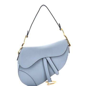 Christian Dior Saddle Handbag Leather Medium