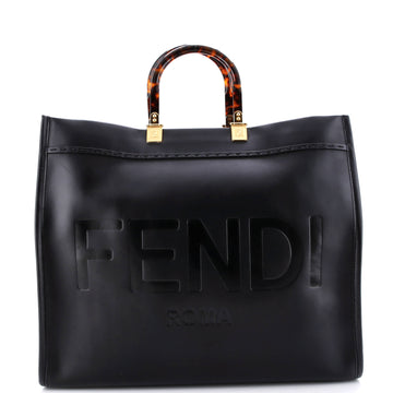 Fendi Sunshine Shopper Tote Leather Large