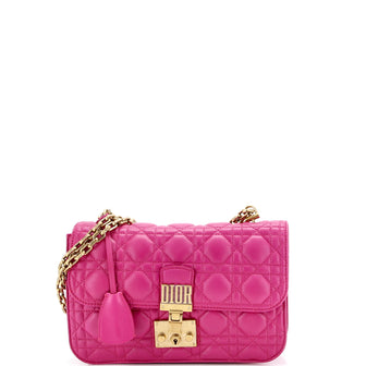 Christian Dior Dioraddict Flap Bag Cannage Quilt Lambskin Medium