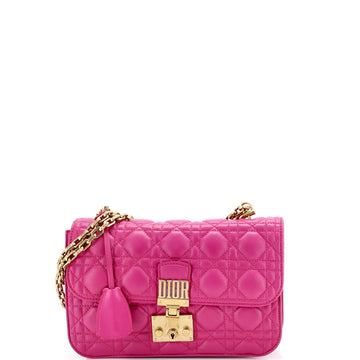 Christian Dior Dioraddict Flap Bag Cannage Quilt Lambskin Medium