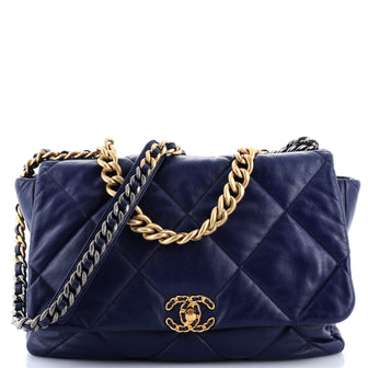 Chanel 19 Flap Bag Quilted Leather Maxi