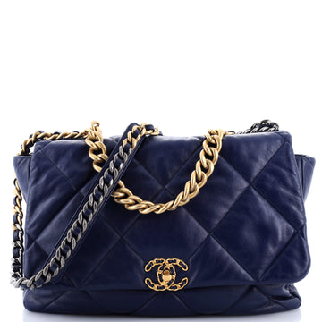Chanel 19 Flap Bag Quilted Leather Maxi